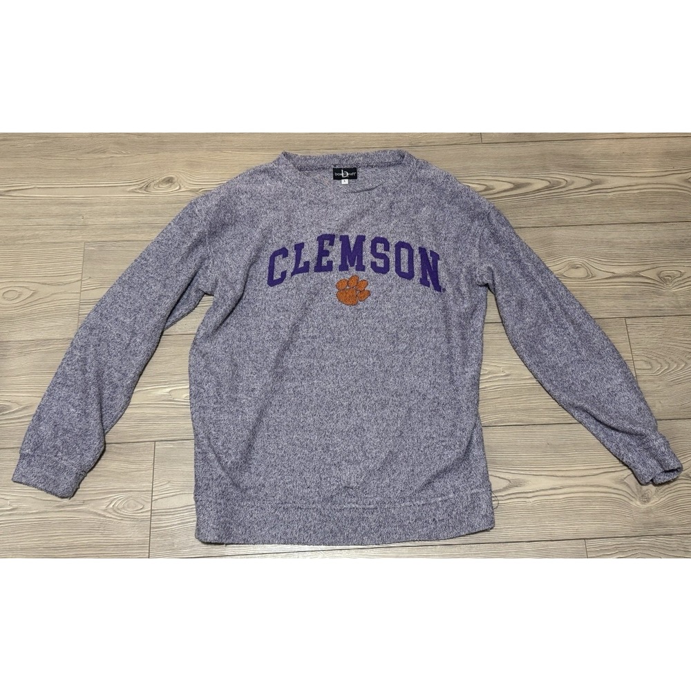 Boxer Craft Women's Clemson Gray ‎ pullover sweater Soft Size Large